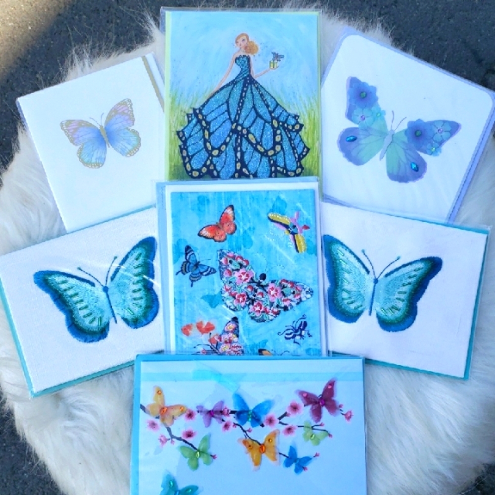 NWT PAPYRUS BUTTERFLY BIRTHDAY CARDS